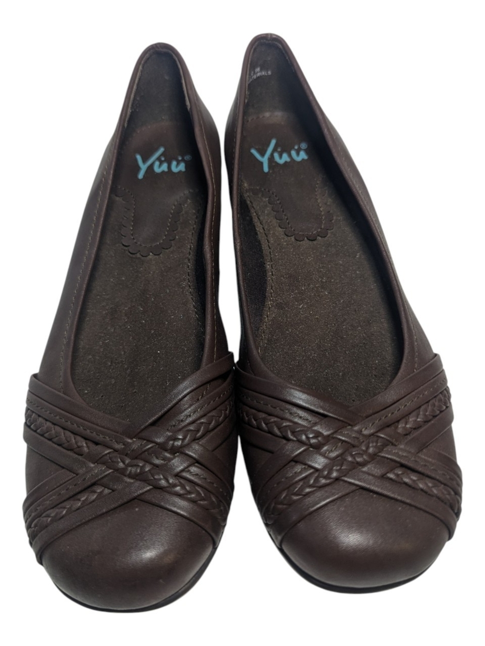 Yuu Gail Women's Ballet Flats 9.5 Slip On Brown